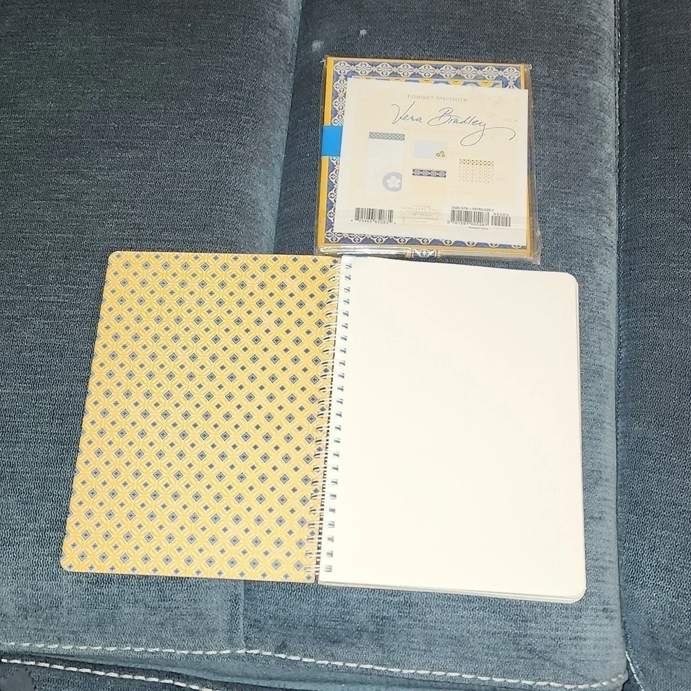 New 2 Vera Bradley Forget me Nots note pads